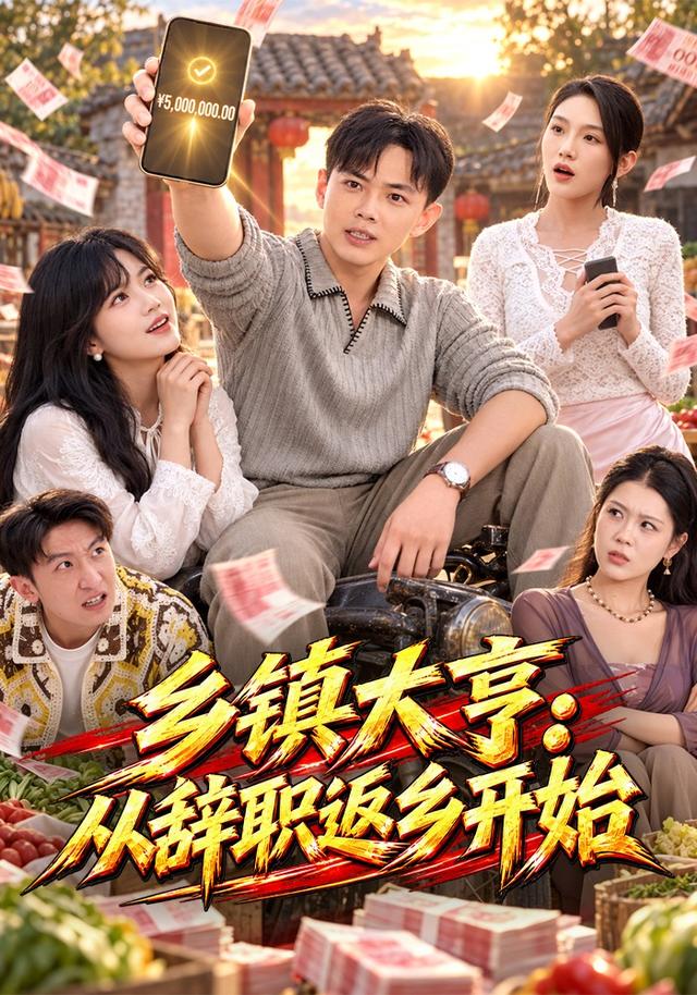 《乡镇大亨：从辞职返乡开始》真人短剧海报
