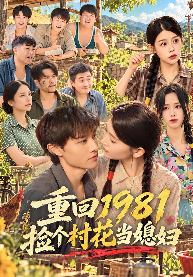 《重回1981捡个村花当媳妇》真人短剧海报